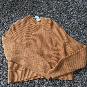 Aeropostale Women's Sweater in Warm Tan